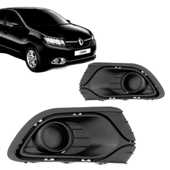 Moldura Farol de Milha Renault Logan 2014 a 2019 Sem Furo