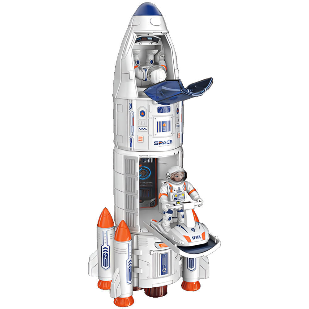 Conjunto Foguete Espacial com Luz e Som - Space Adventure - Ultrax - ST Import