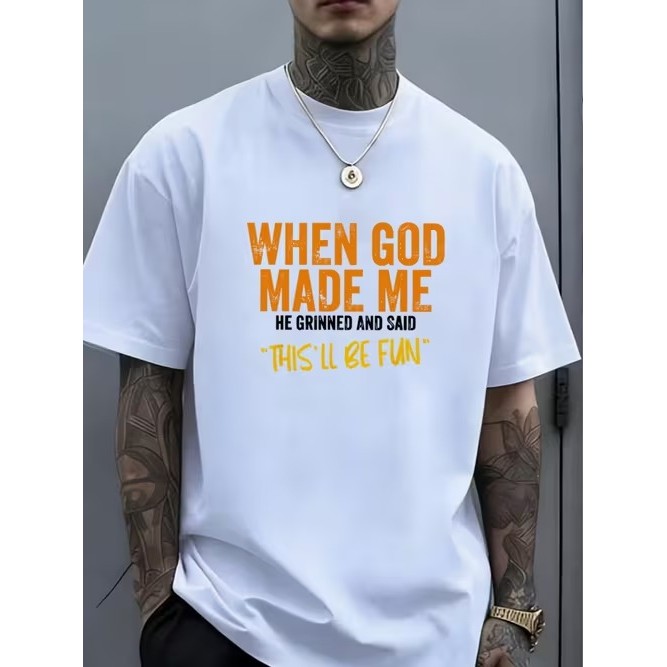 Camiseta Manga Curta Estampada Divertida Confortável Moderna Estilosa Premium para Moda Casual Tendência Verão
