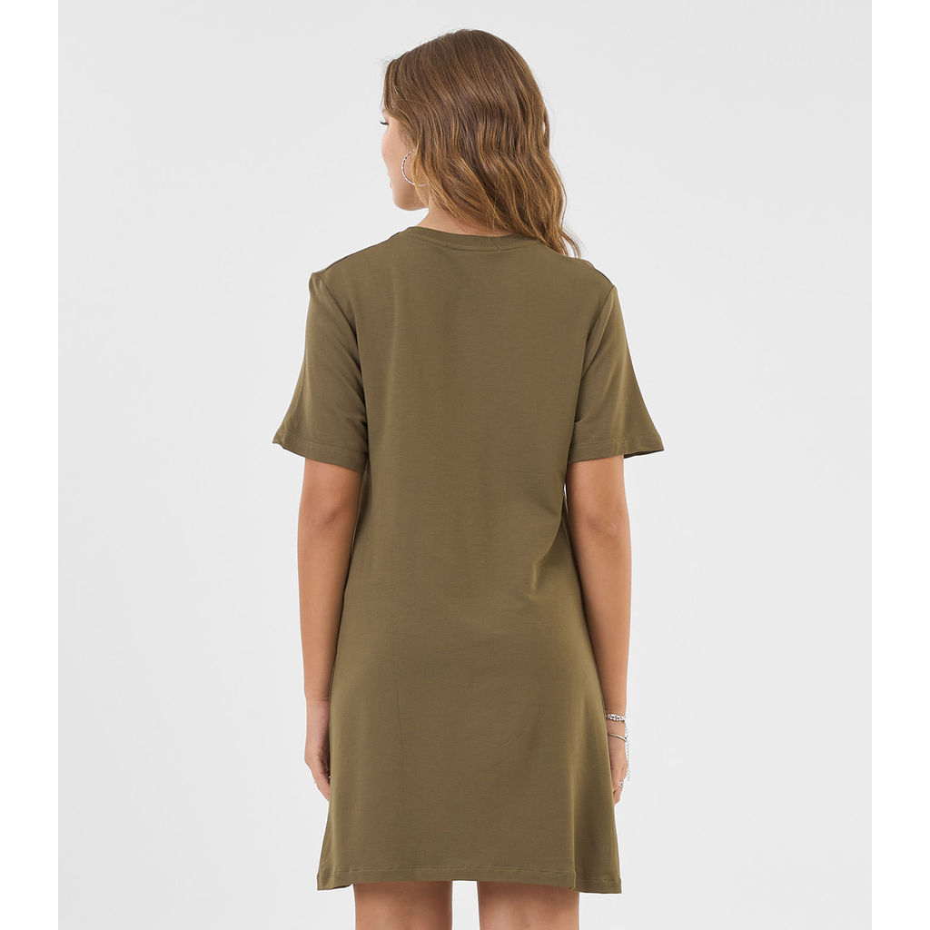 Vestido Juvenil Curto em Molecotton Minty Verde · foto 2