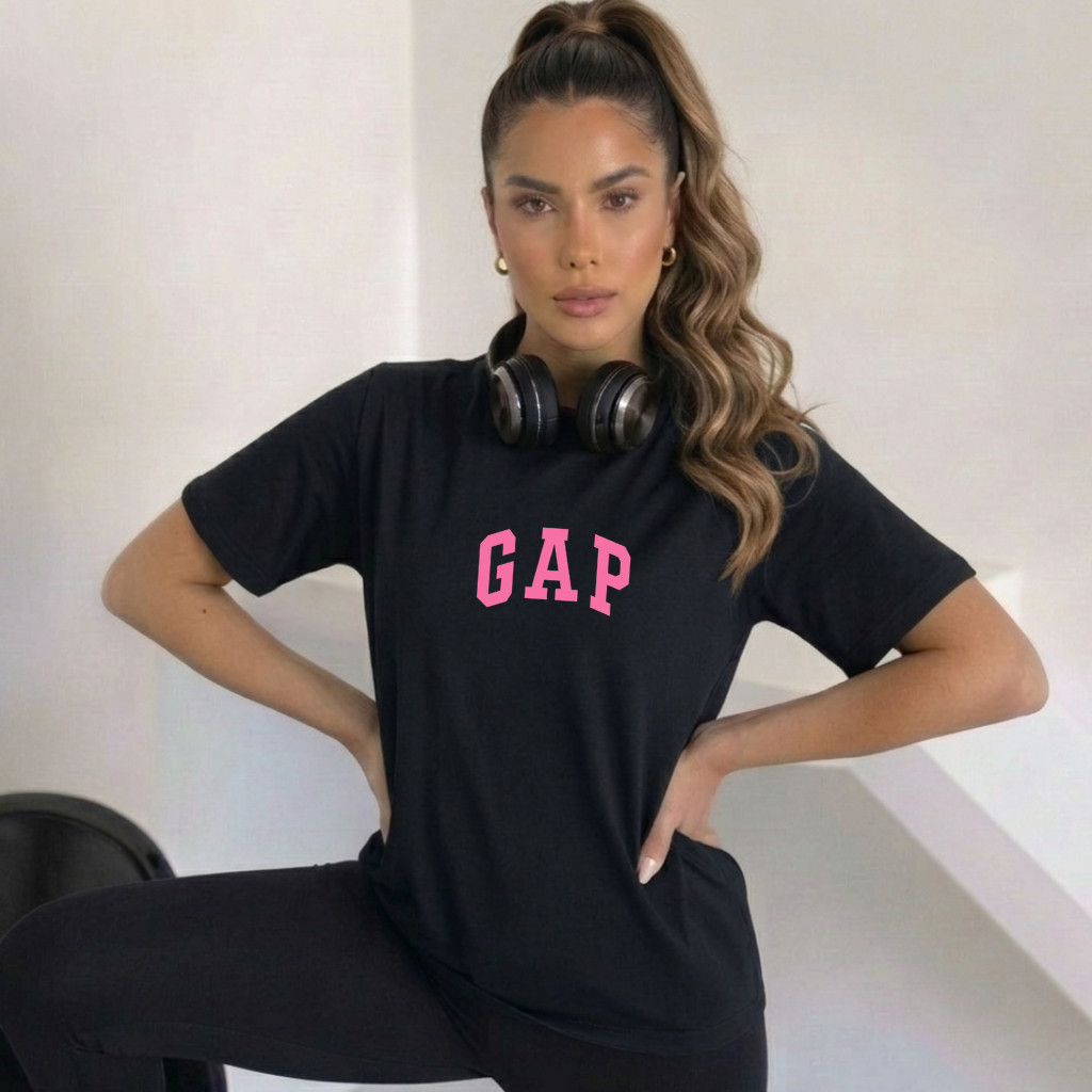 Camiseta Academia Estampada T-Shirt Feminina Fitness Estilosa Algodão 100% Pronta Entrega