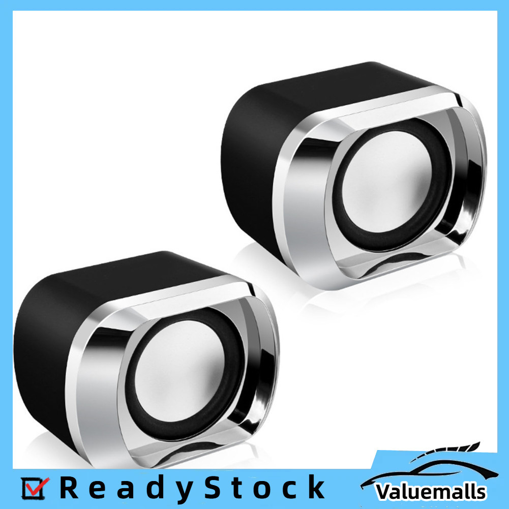 Valuemalls-br Usb mini alto-falante de mesa computador portátil com grande volume e música realista para computador