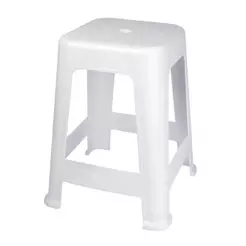 Banqueta Plástica Mor Bela Vista, Branca