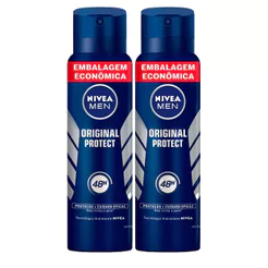 Kit Desodorante Aero Nívea Men Original Protect 200ml - 2 unidades