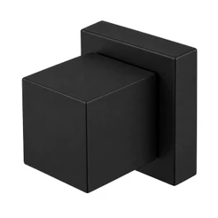 Acabamento para Registro Banheiro Quadrado 1/2 ou 3/4 Padrão Compatível Deca Preto