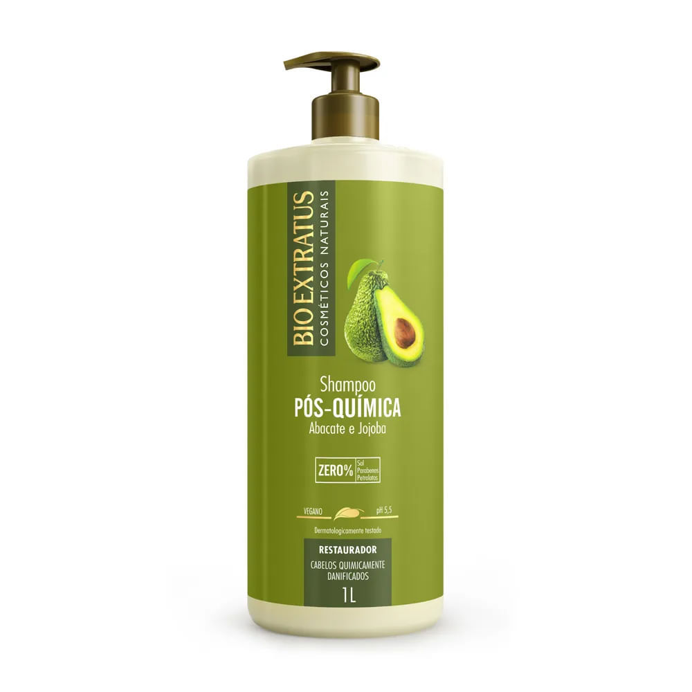 Kit Shampoo e Condicionador Bio Extratus Pós Química Abacate 1L — imagem 2 de 2