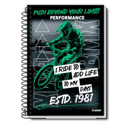Caderno Universitário Masculino Performance 160F/10 Matérias Credeal