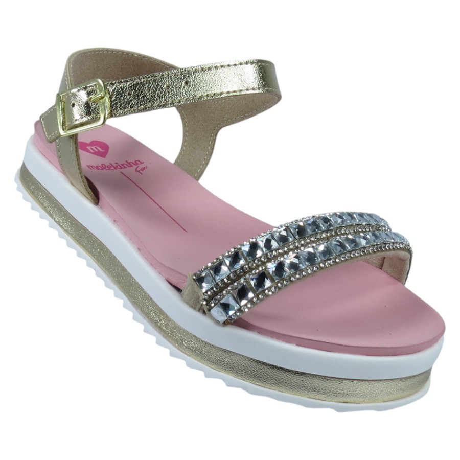 Sandália Infantil Menina Molekinha 23051566 em Oferta na Shopee