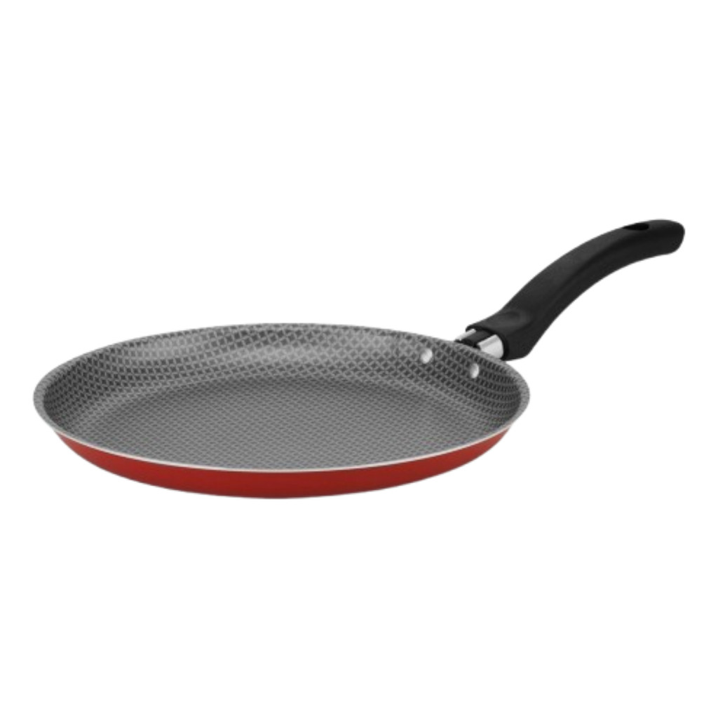 Panquequeira Panquecas Crepes Cabo Antitérmico Full Vermelha Vermelho