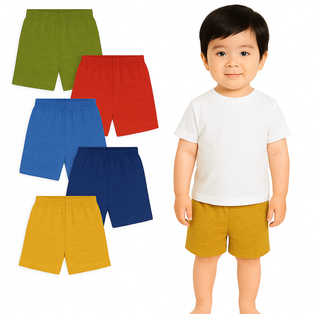 Kit 2 Bermudas de Moletom Menino Verão Infantil- Kit 2 Shorts para Meninos Verão- Bermuda Masculina Infantil Sortidas
