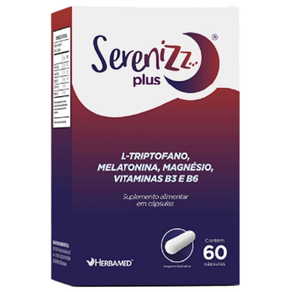 Serenizz Plus - 60 Cápsulas - Herbamed em Oferta na Shopee