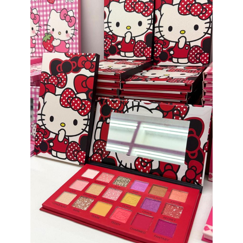 Paleta de sombra para adulto e criança sombra de hello kitty colorido em Oferta na Shopee