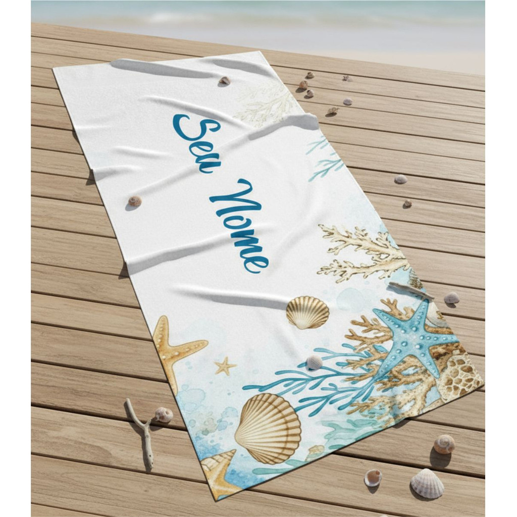 10 Pçs Canga Saída De Praia E Piscina Personalizada Com Nome