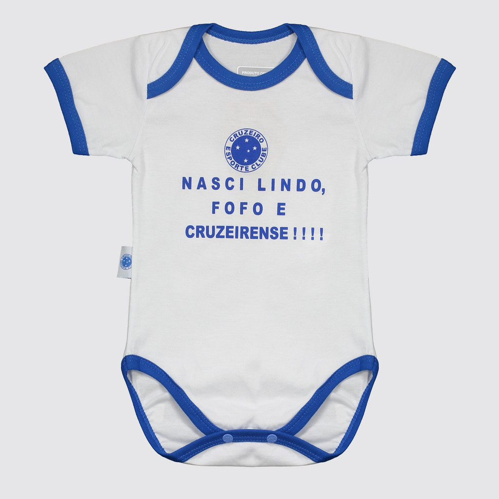 Body Cruzeiro Nasci Lindo Infantil Branco em Oferta na Shopee