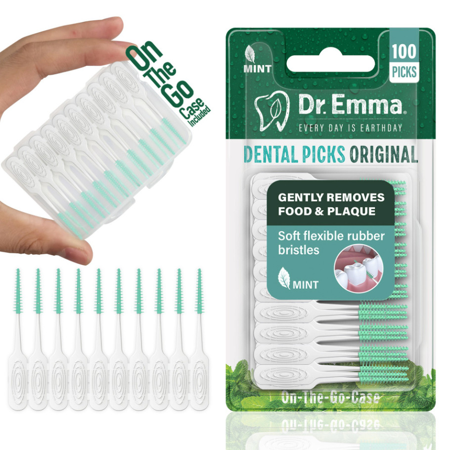 Micro Escovas De Silicone Interdentais Palitos De Dente Escova Ferramentas De Limpeza Oral