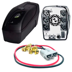 Kit Nobreak Ragtech 1400VA CBU-TI 20NEW4154 Easy Way Bivolt + Cabo de Bateria 12v