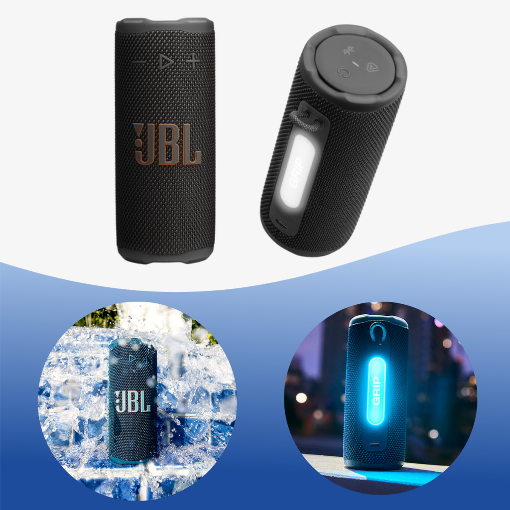 Caixa de Som Portátil JBL Grip Bluetooth Preto em Oferta na Shopee