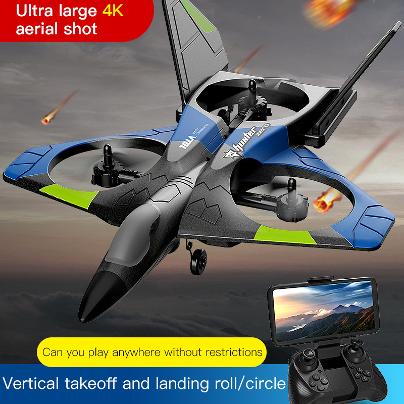 V27 Planador De Espuma RC Avião De Controle Remoto 2.4G Lutador Hobby EPP Drone Com Câmera Helicóptero Brinquedos Infant