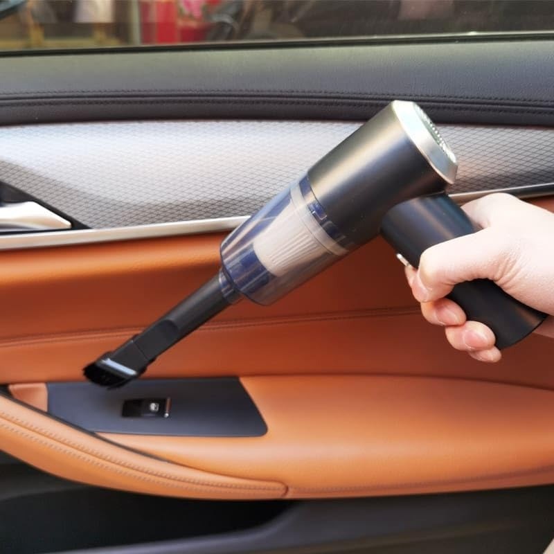 Aspirador De Mão Automotivo Alta Potência Combo Limpa Estofados Sucção Forte Carro E Moto Pronta Entrega