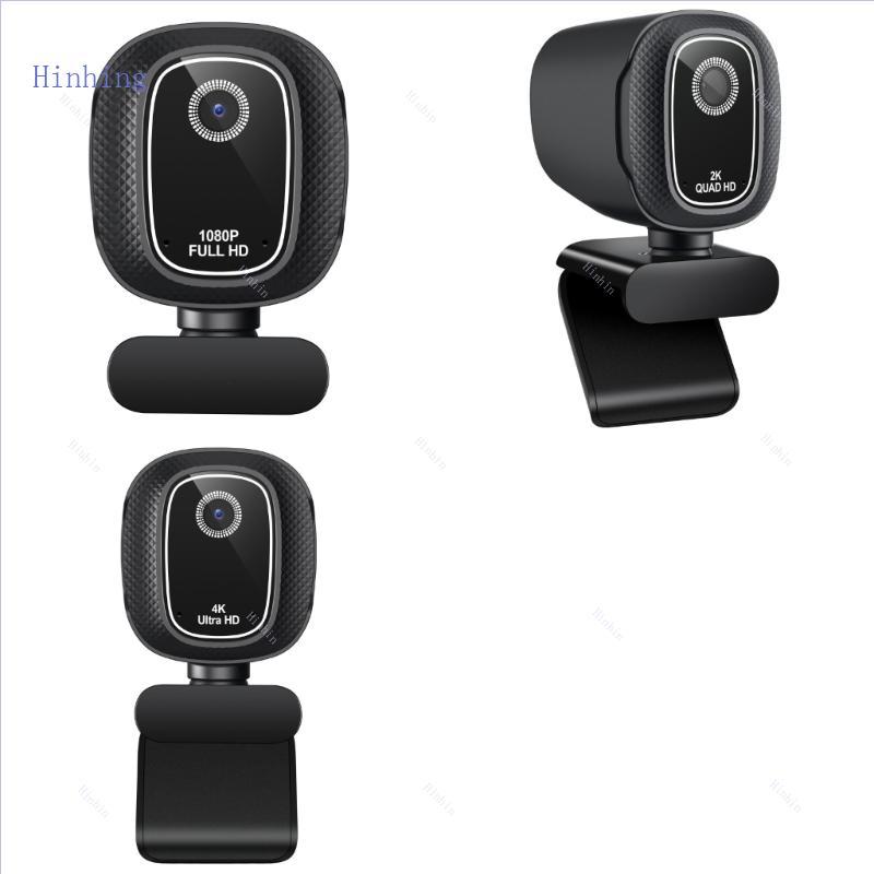 Hinhing Webcam Trabalho Remoto Para Computador Automático E Captador Voz Câmera Montagem USB Chamadas