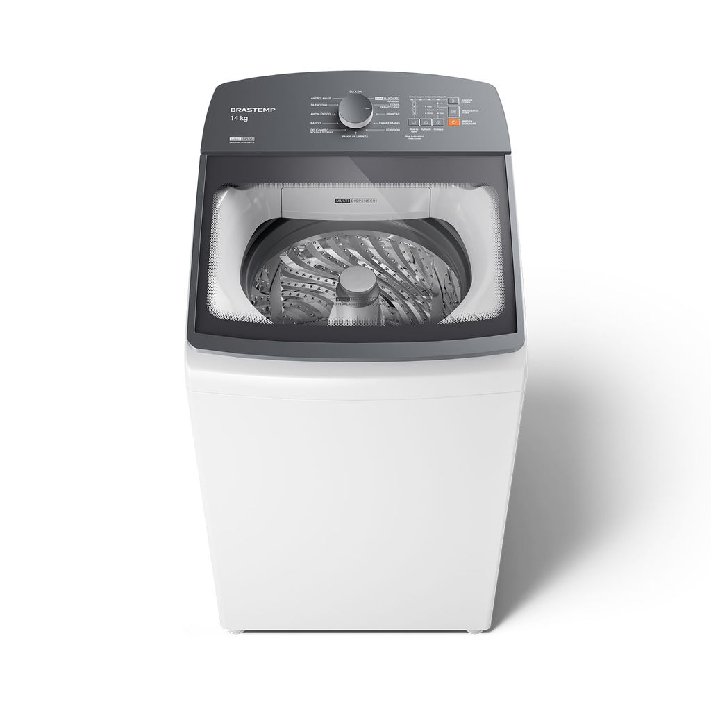Máquina de Lavar 14Kg Brastemp Branca com Smart Sensor e Design Compacto - BWF14AB