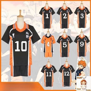 Haikyuu Cosplay Costume Karasuno Clube De Voleibol Da Escola Secundária Sportwear Jerseys Conjuntos Uniformes