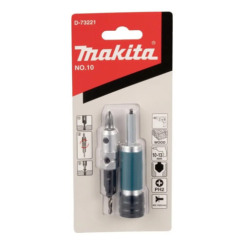 Bit Multifuncional Makita D-73221 com Escareador Ponta para Parafusadeira Furadeira Elétrica Profissional