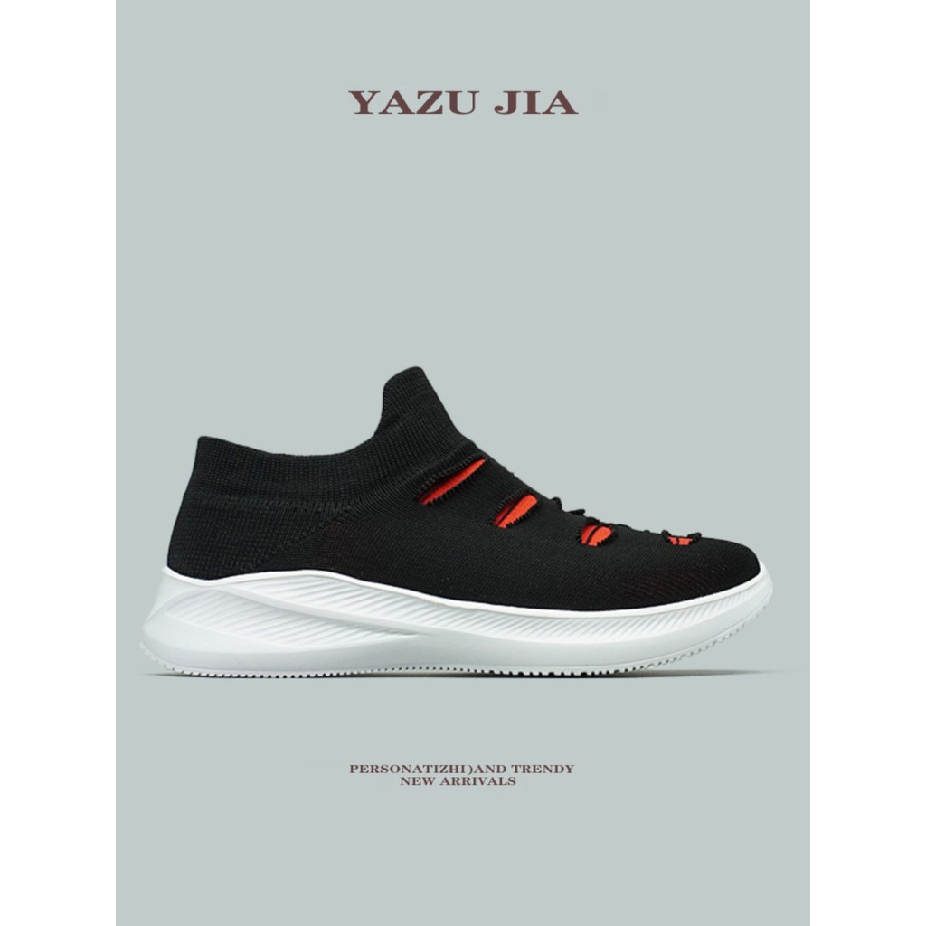 [Raro difícil de encontrar] Bens exclusivos buraco All-Match Slip-On meias sapatos masculinos leves esportes lazer sapat