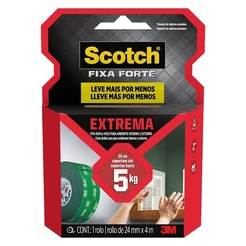 Fita Dupla Face Fixa Forte Extrema 3M 24MM X 4M