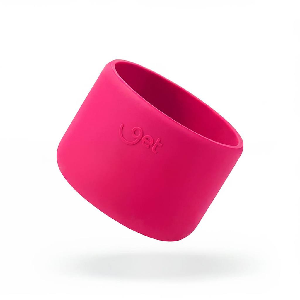 Capa De Silicone Base Para Garrafas 350/500/750ml Get Pink Rosa