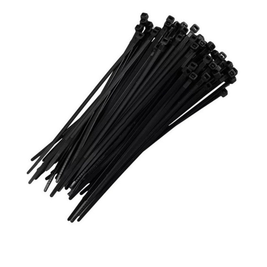 Cinta Plástica Abraçadeira de Nylon Extra Grande 76cm com 50 Unidades Alta Resistência Enforca-Gato