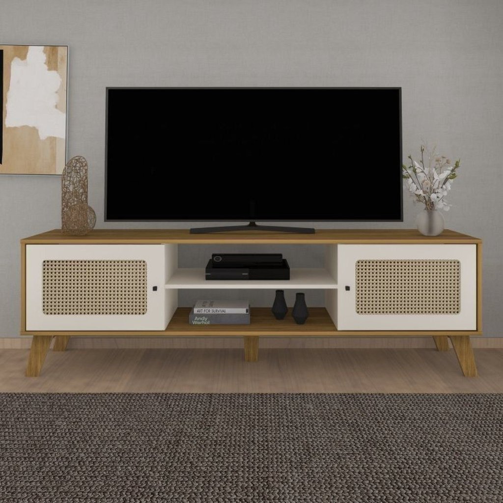 Conjunto Sala de Estar 2 Peças com Rack Charlotte e Estante Match · foto 2