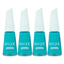 Kit 4 Esmalte Risqué Cremoso Nova Cor Oi Sumida 8ml
