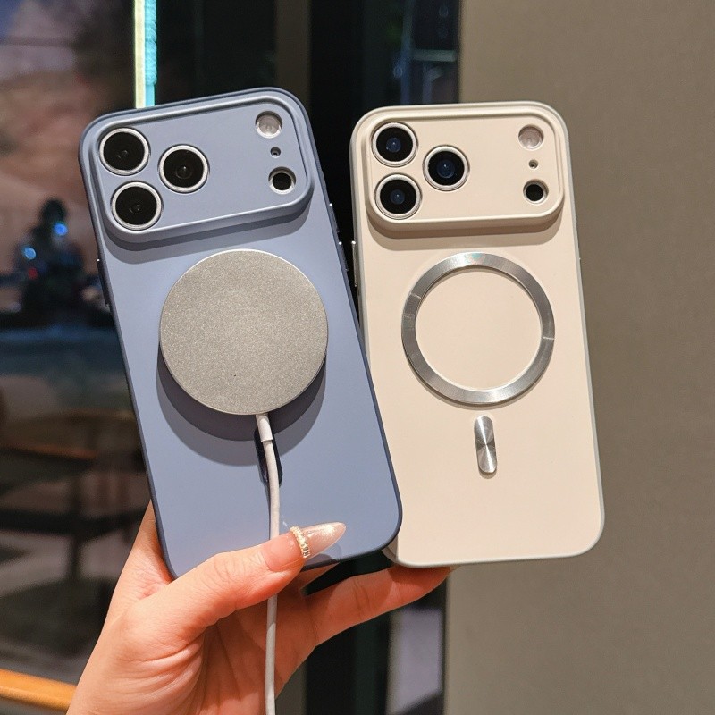 Capa Magnética À Prova De Choque Para Samsung Galaxy A55 A35 A25 A15 A05S A54 A34 A24 A14 Magsafe Metal Carga Sem Fio Pe