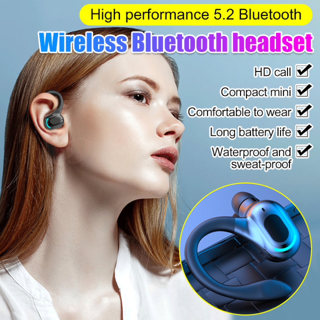 [Versão Bluetooth 5.2] Fones De Ouvido Anti-Queda Para Exercícios/Fones Bluetooth/Intra-Auricular