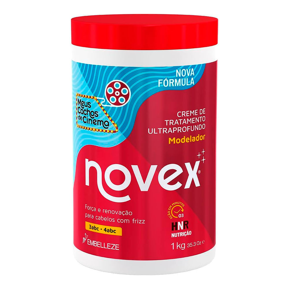 Máscara Capilar De Tratamento Novex Meus Cachos De Cinema 1Kg