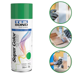 Tinta Spray Aerossol Verde Uso Geral 350ml 250g Tekbond