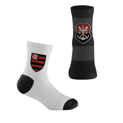 Kit 2 Meias Flamengo Infantil Rikam