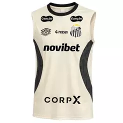 Regata Santos Treino Umbro 2026 C/Patrocínio Off White