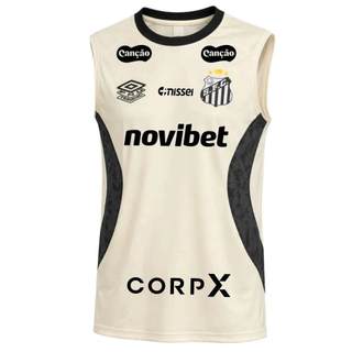 Regata Santos Treino Umbro 2026 C/Patrocínio Off White