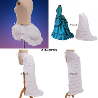 Victorian Cosplay Crinolina Underskirt Hoop Gaiola Busto Anágua Para Mulher Lolita Steampunk Vestido Gótico Deslizamento