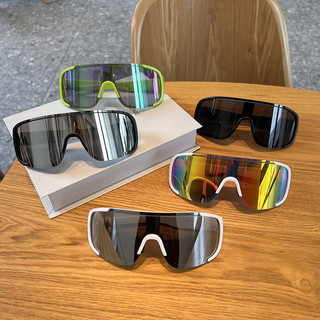 Novo estilo óculos de ciclismo esportes ao ar livre à prova de vento óculos grande quadro mais magro olhar escalada mont