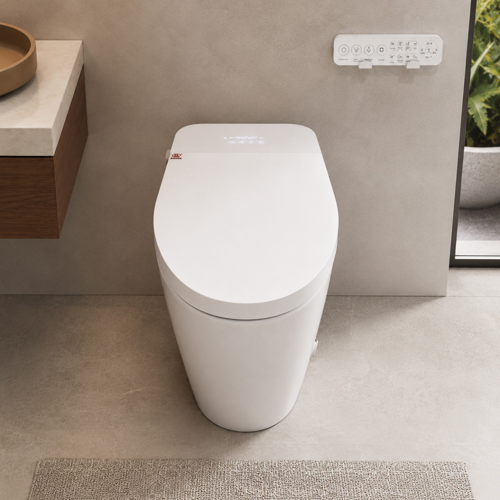 Vaso Sanitário Inteligente Smart Toilet Automático Display Digital 110v Branco