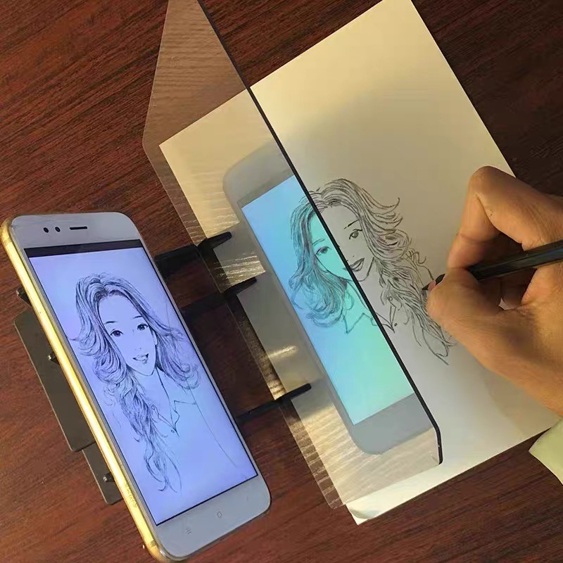 Prancheta de Desenho para Cópia Projeção Óptica Universal Celular Tablet Esboço Ferramenta de Aprendizagem — imagem 2 de 2