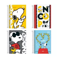 Agenda espiral diária Snoopy 2027 Tilibra