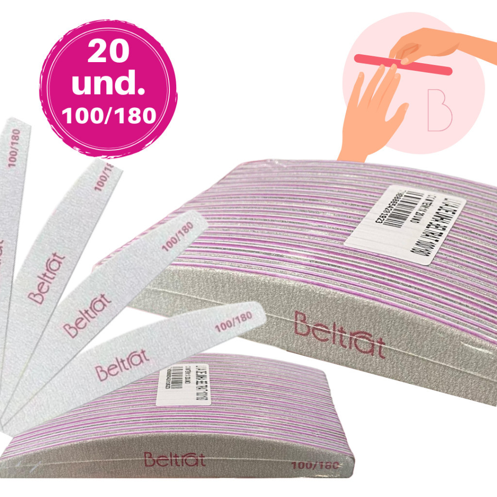 KIT Lixa Beltrat Pacote 20 Unidades100/180 Boomerang