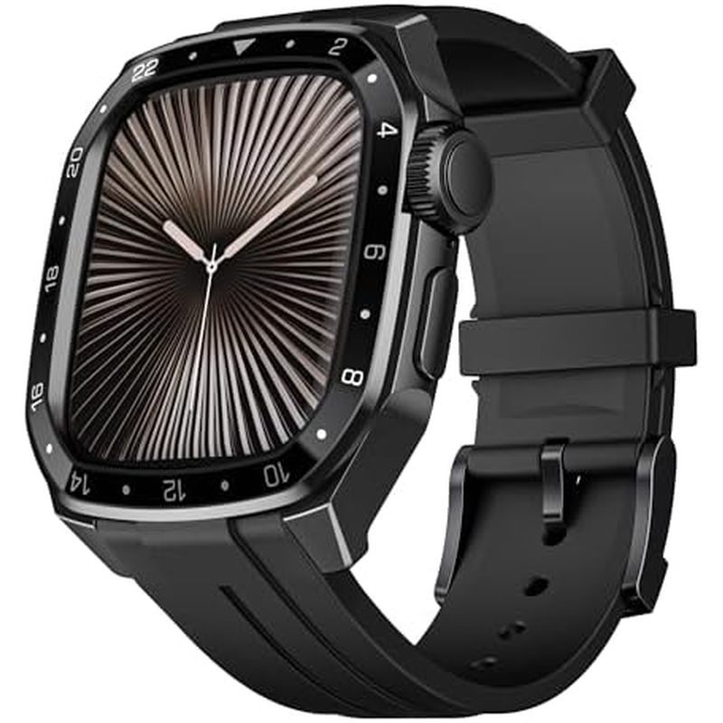 VeveXiao Ruggged Case Band Compatível Com Apple Watch Series 10 46mm , Pulseira