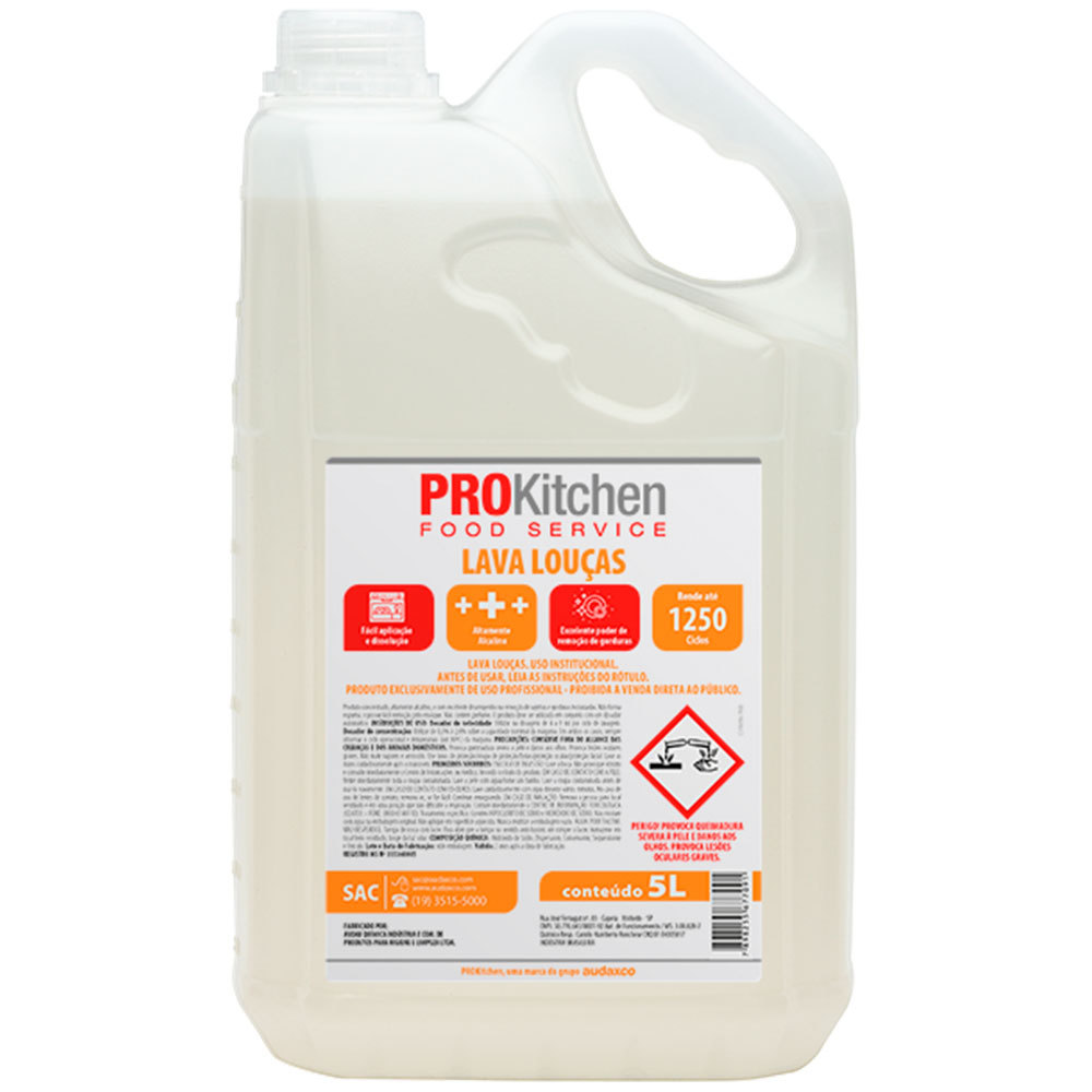 Detergente para máquina lava louças ProKitchen 5 litros Audax
