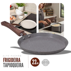 Tapioqueira Panquequeira De Indução CeramicPrime Cerâmica 22cm 500ml Verde