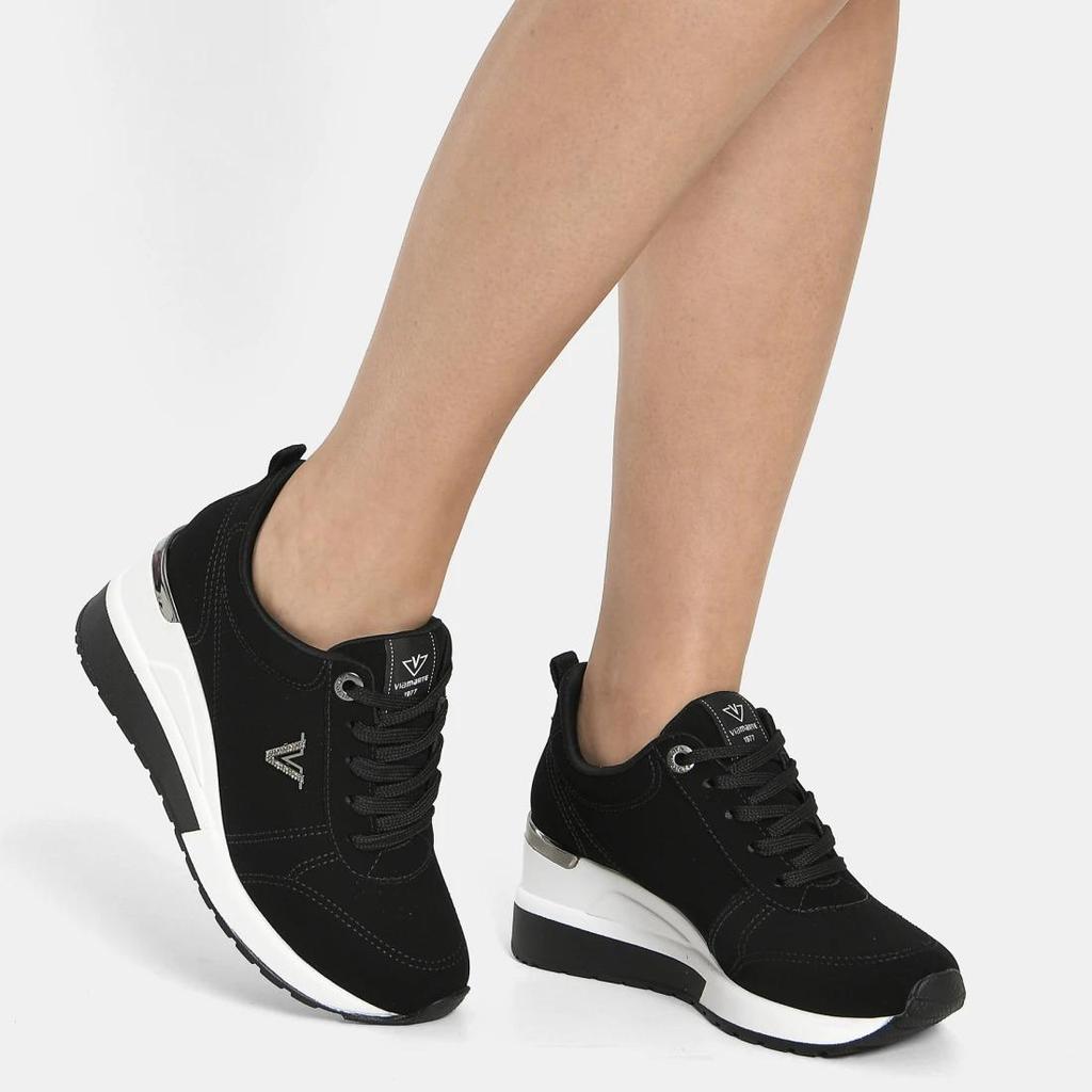 Tenis Casual Feminino Via Marte Anabela Salto Embutido